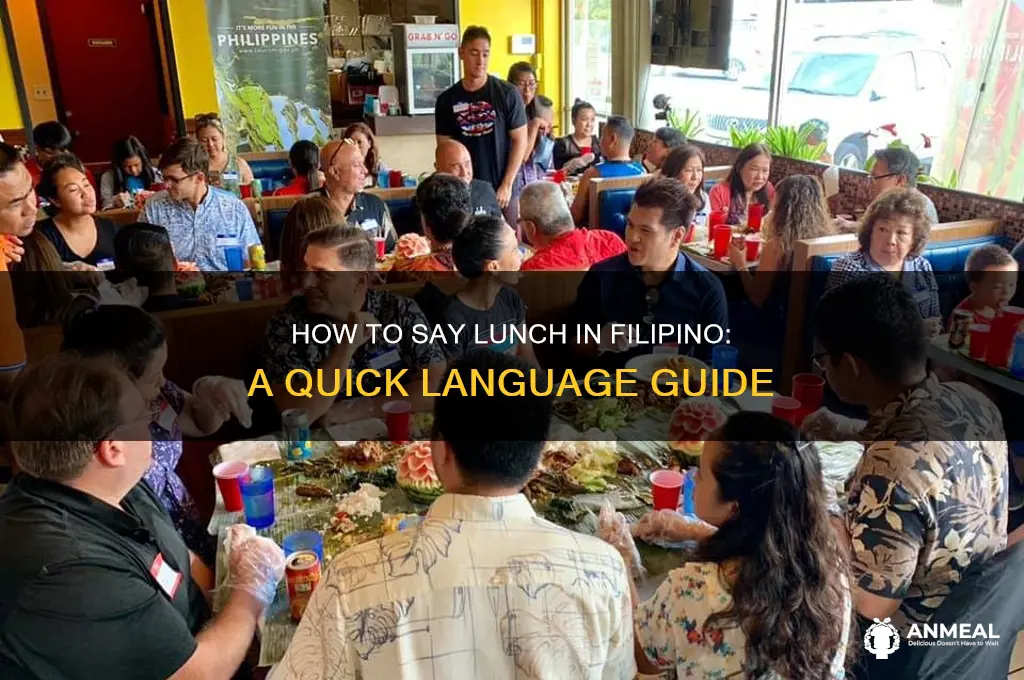 how tk say lunch in filipino