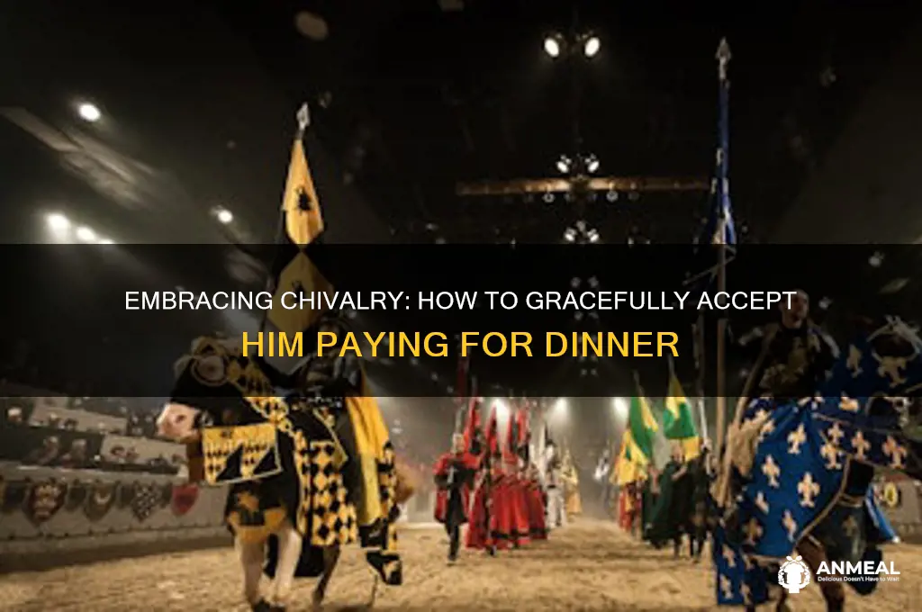how to accept him paying for dinner