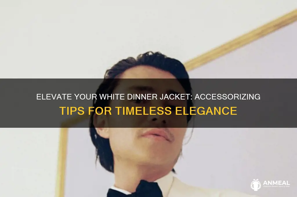 how to accessorize a white dinner jacket