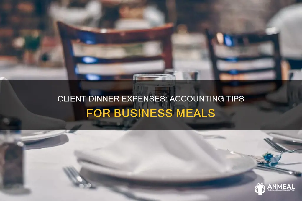 how to account for taking a client out for dinner