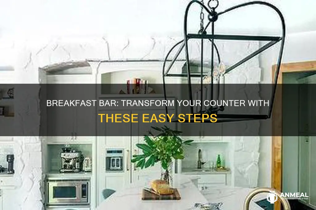 how to add a breakfast bar to an existing counter