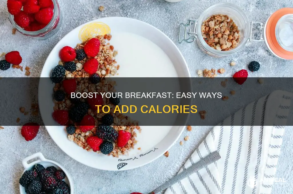 how to add calories to breakfast