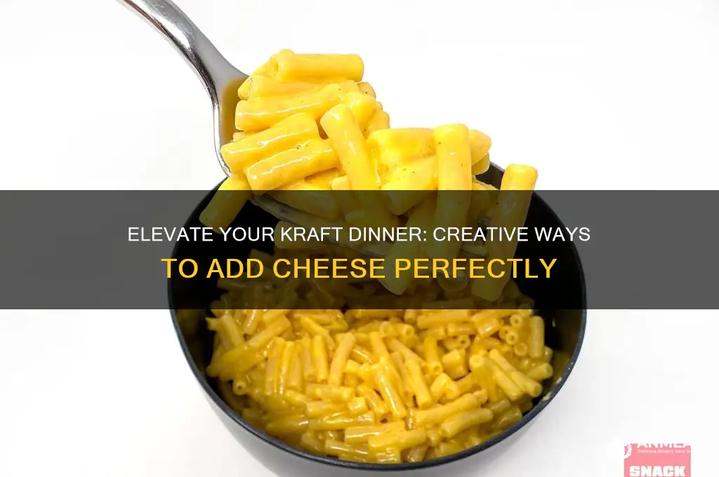 how to add cheese to kraft dinner