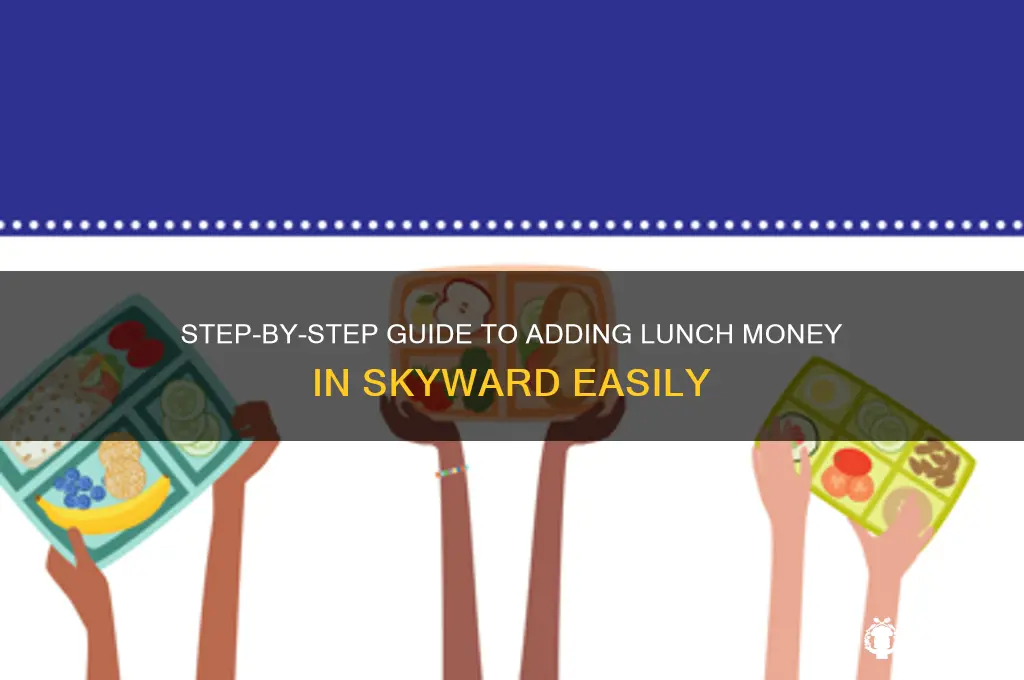 how to add lunch money in skyward