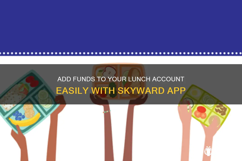 how to add money to lunch account on skyward app