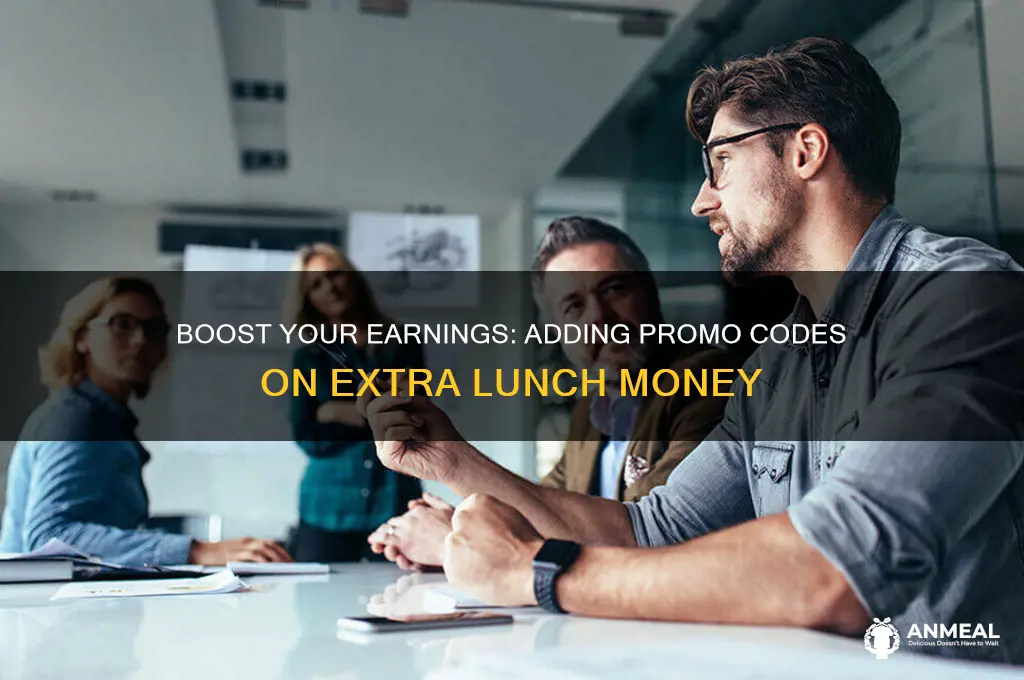 how to add promo on extra lunch money