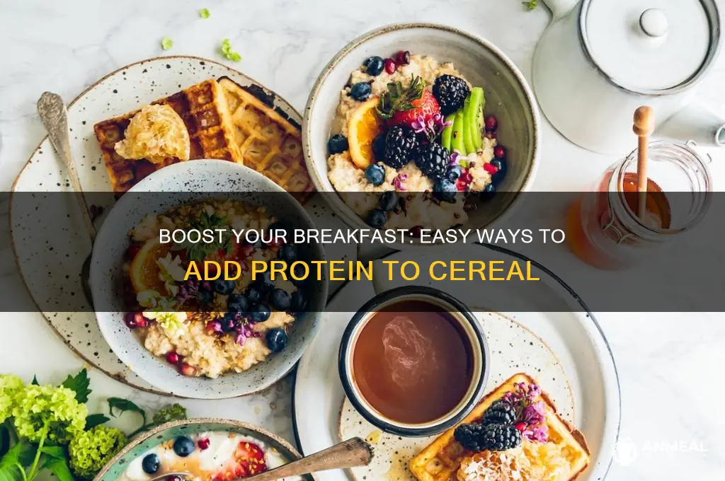 how to add protein to breakfast cereal