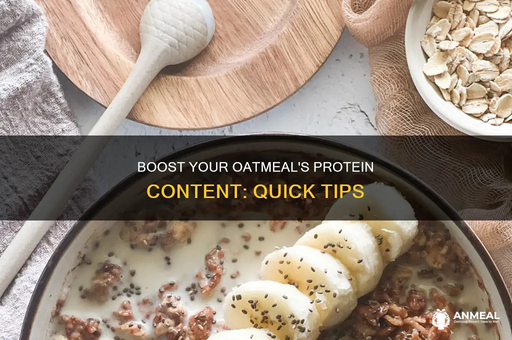 how to add protein to breakfast of oatmeal