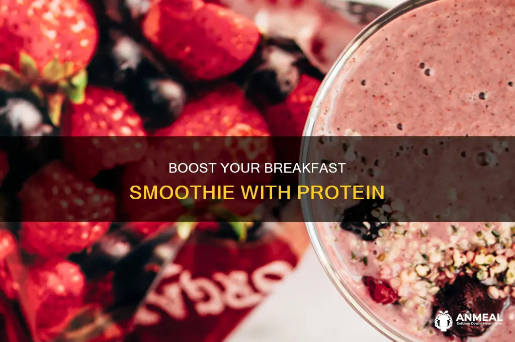 how to add protein to breakfast smoothie