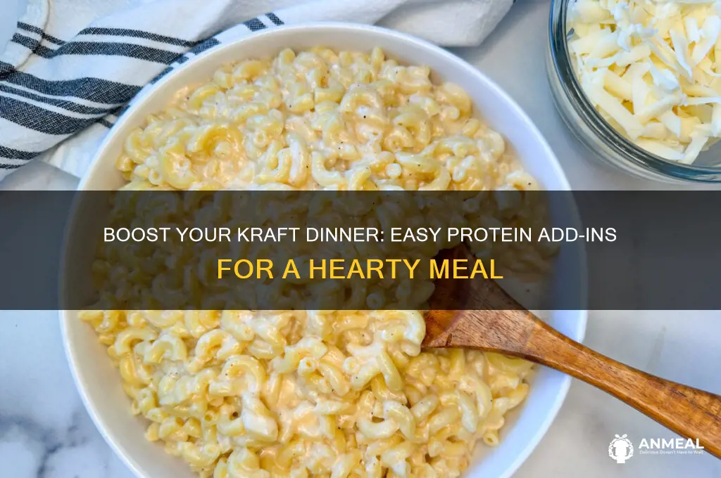 how to add protein to kraft dinner