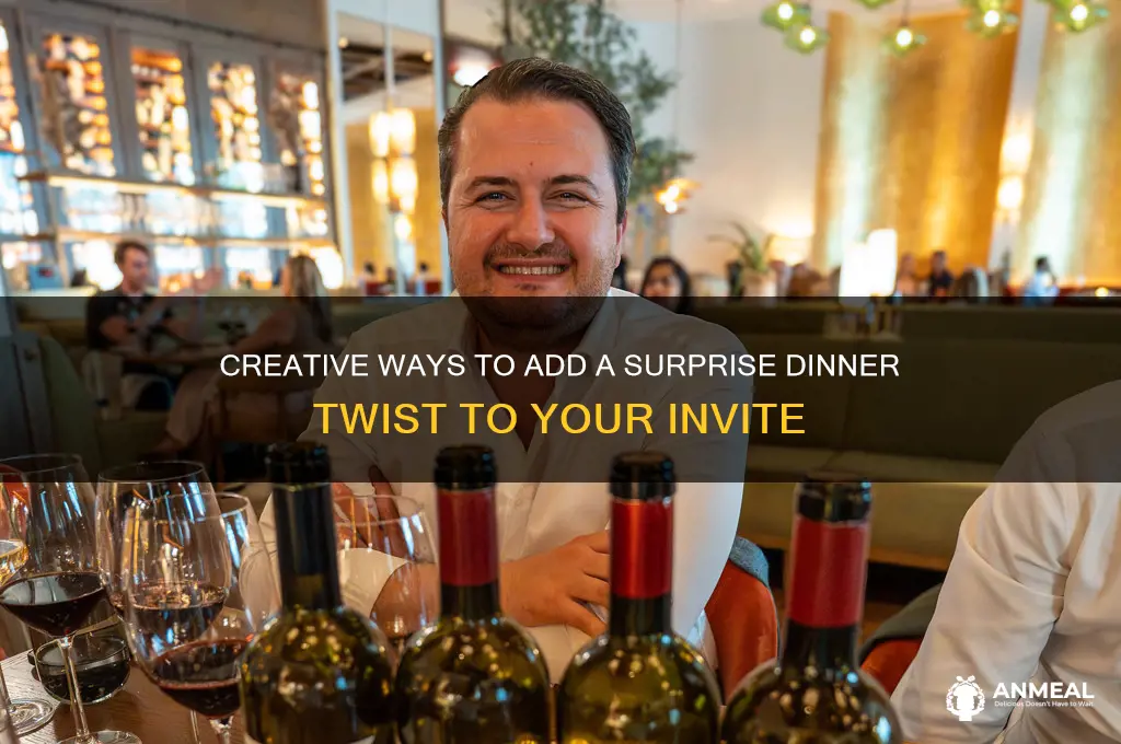 how to add surprise dinner to invite
