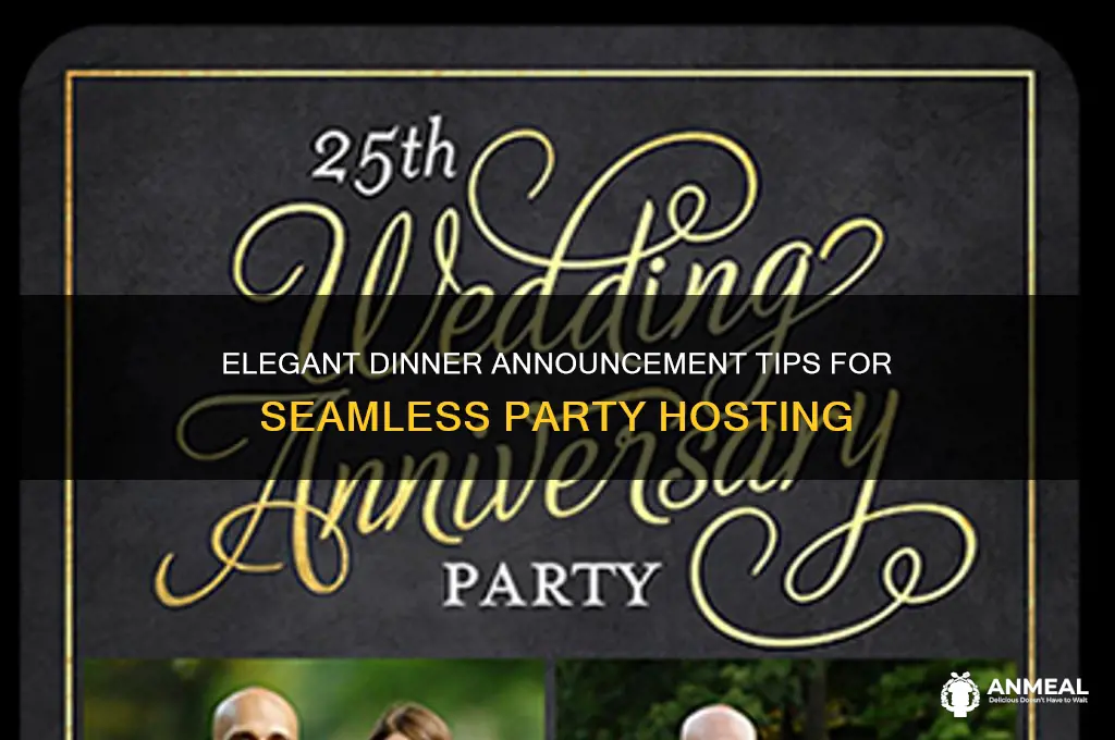 how to announce dinner at a party