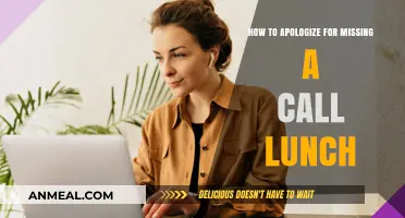 Sincere Apology Tips: Making Amends for Missing a Scheduled Lunch Call