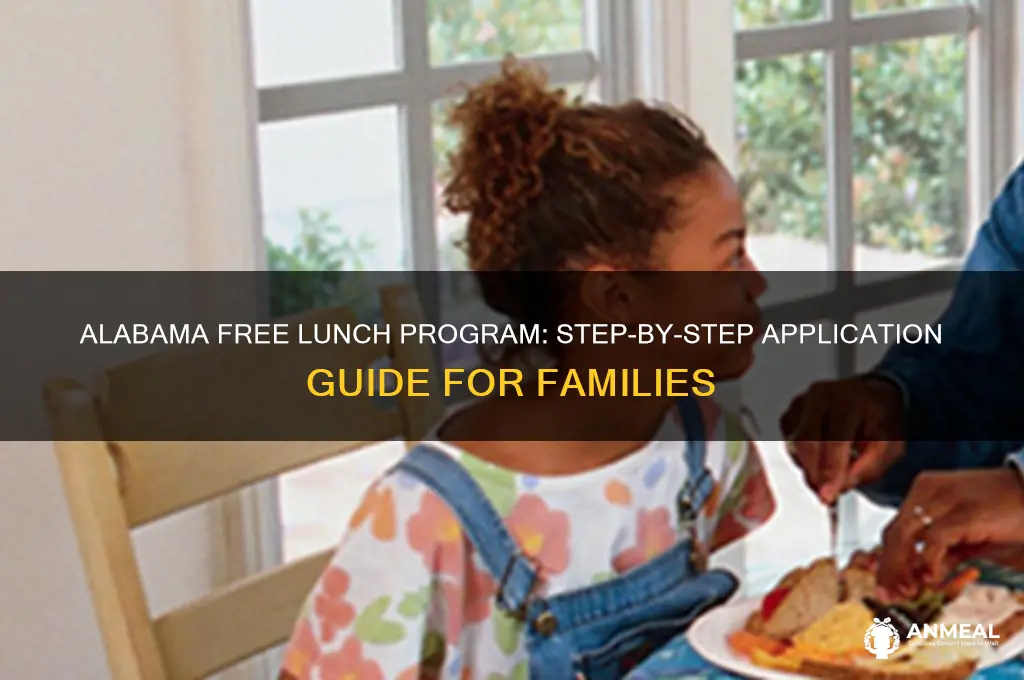 how to apply for free lunch in alabama