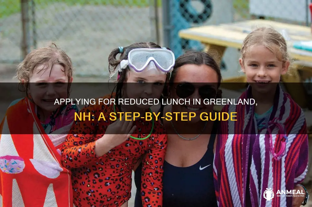 how to apply for reduced lunch greenland nh