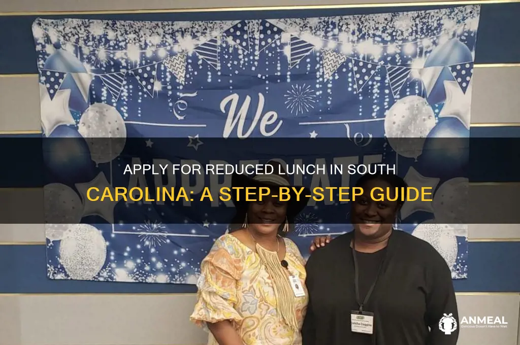 how to apply for reduced lunch in sc