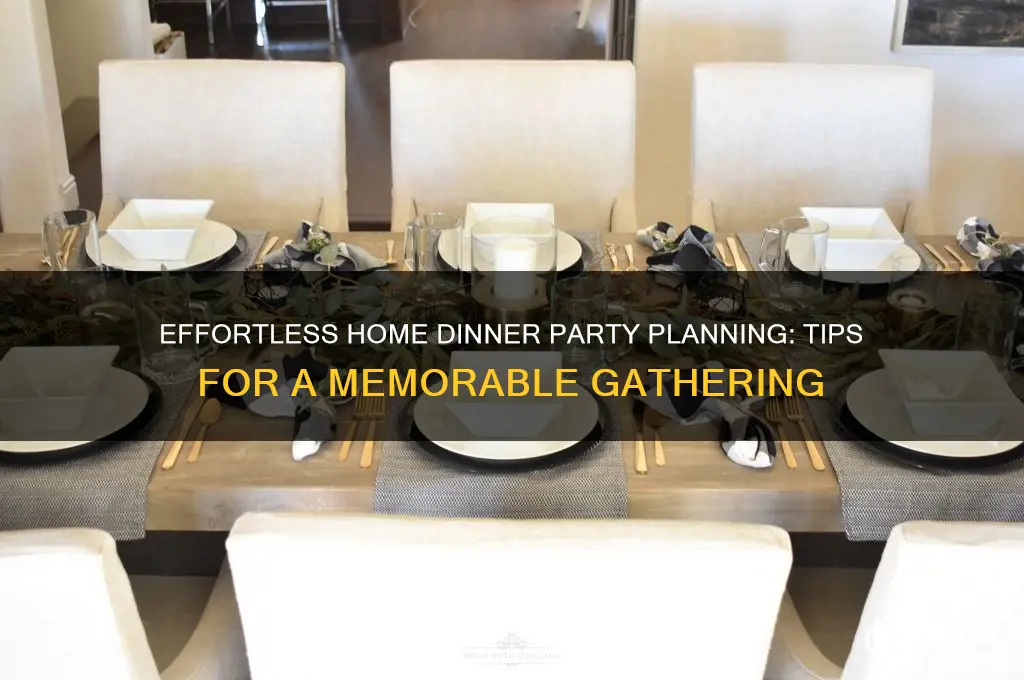 how to arrange a dinner party at home