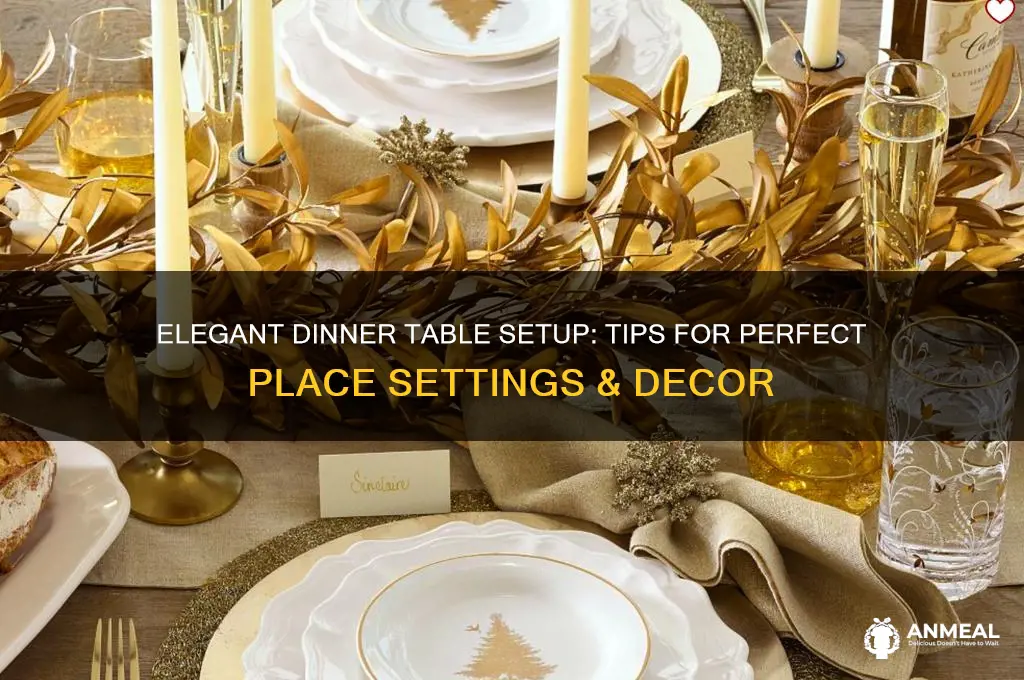 how to arrange a dinner table
