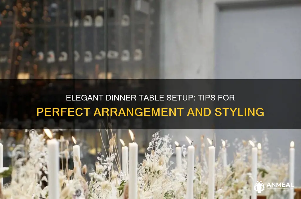 how to arrange a table for dinner