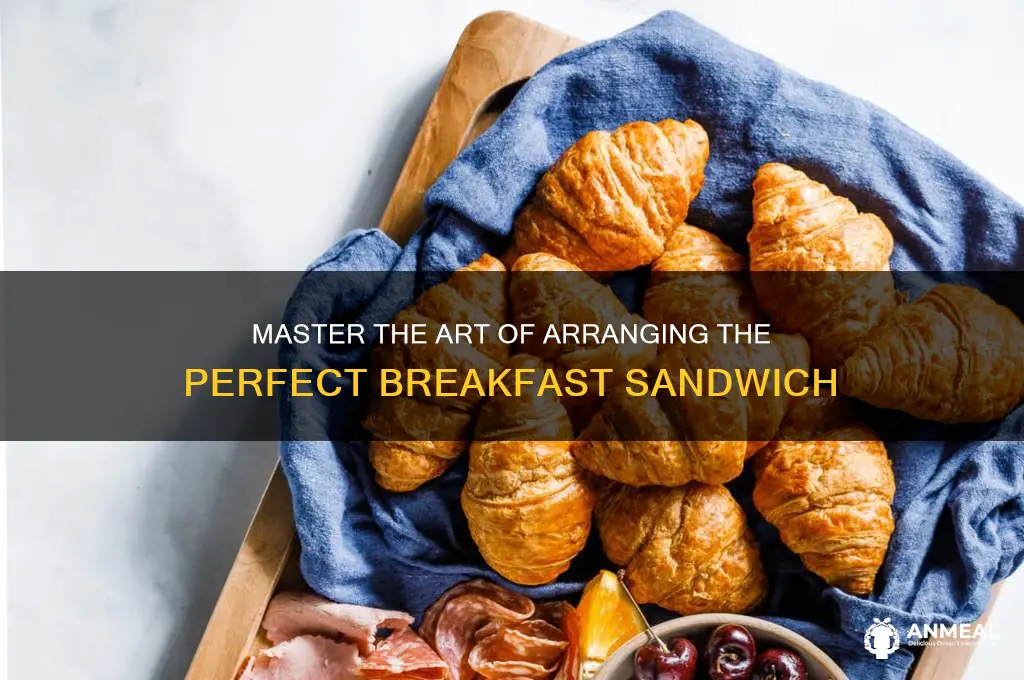 how to arrange breakfast sandwich