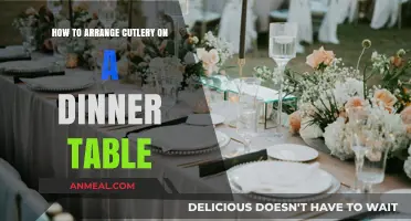 Elegant Cutlery Arrangement: Mastering the Art of Dinner Table Setting
