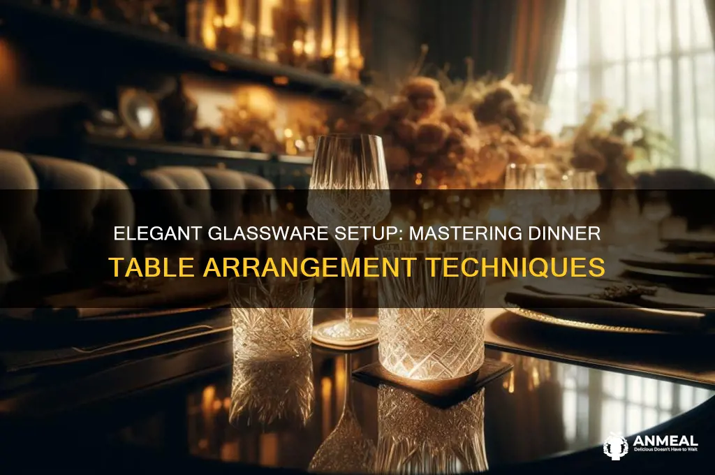 how to arrange glasses on dinner table