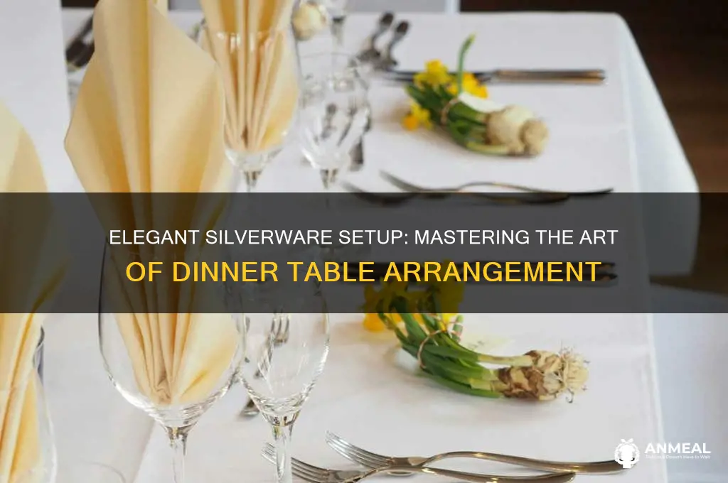 how to arrange silverware for dinner