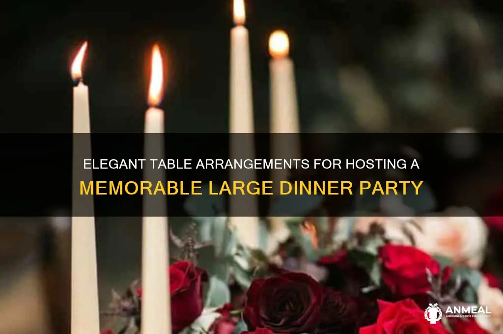 how to arrange tables for a large dinner party