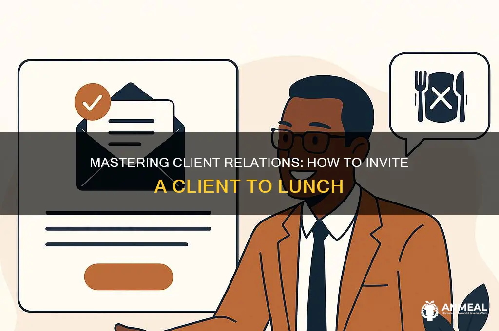 how to ask a client out for lunch