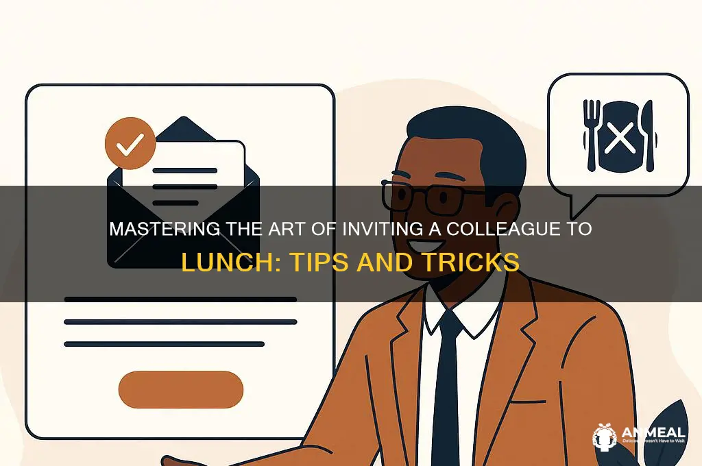 how to ask a colleague for lunch