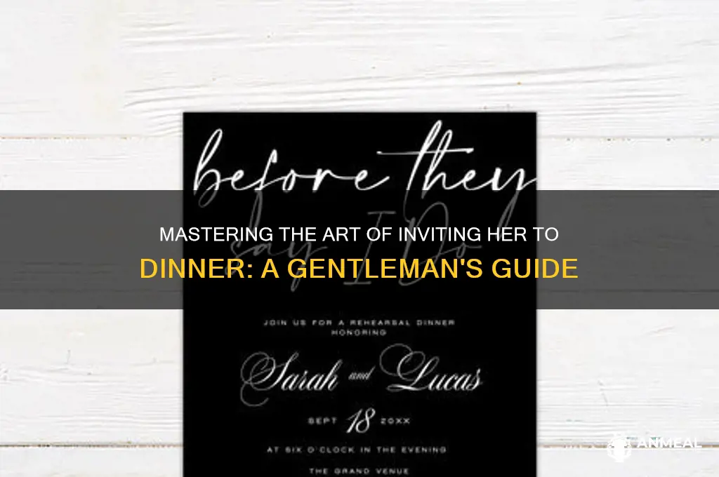 how to ask a girl for a dinner
