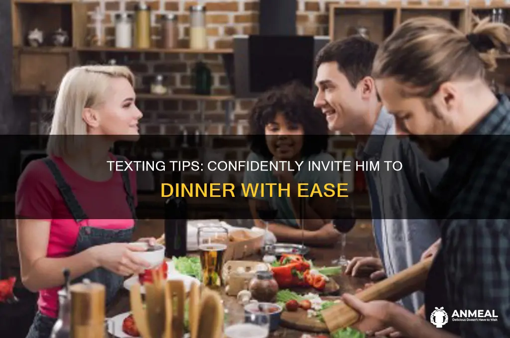 how to ask a guy out for dinner over text