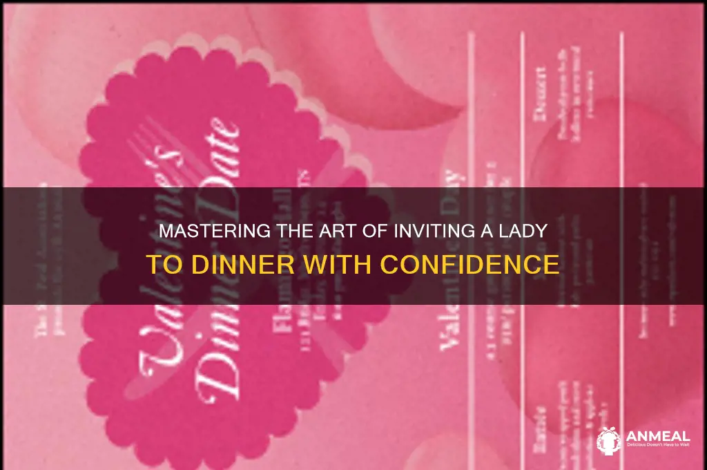 how to ask a lady out for dinner