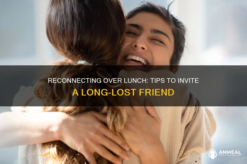 how to ask a long lost friend to lunch