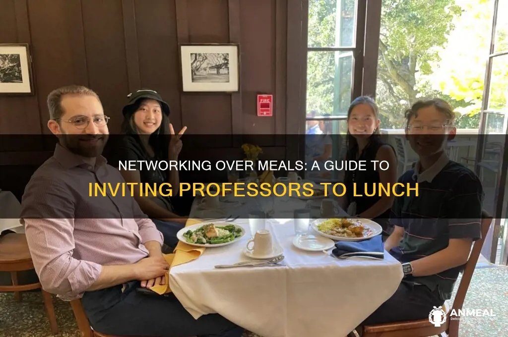 how to ask a professor to lunch