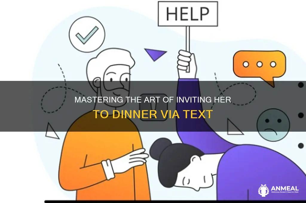 how to ask a woman out to dinner over text