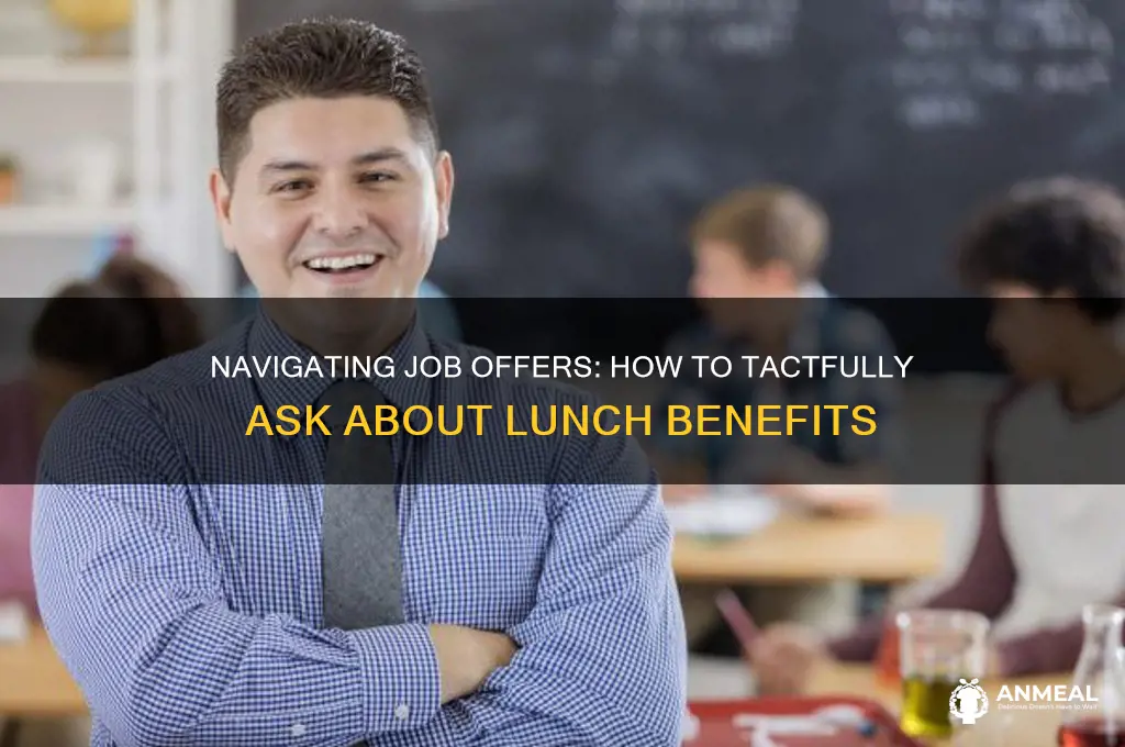 how to ask about lunch in job offer