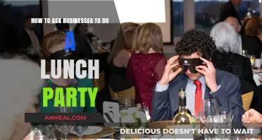 Hosting a Lunch Party: Tips for Approaching Businesses for Sponsorship