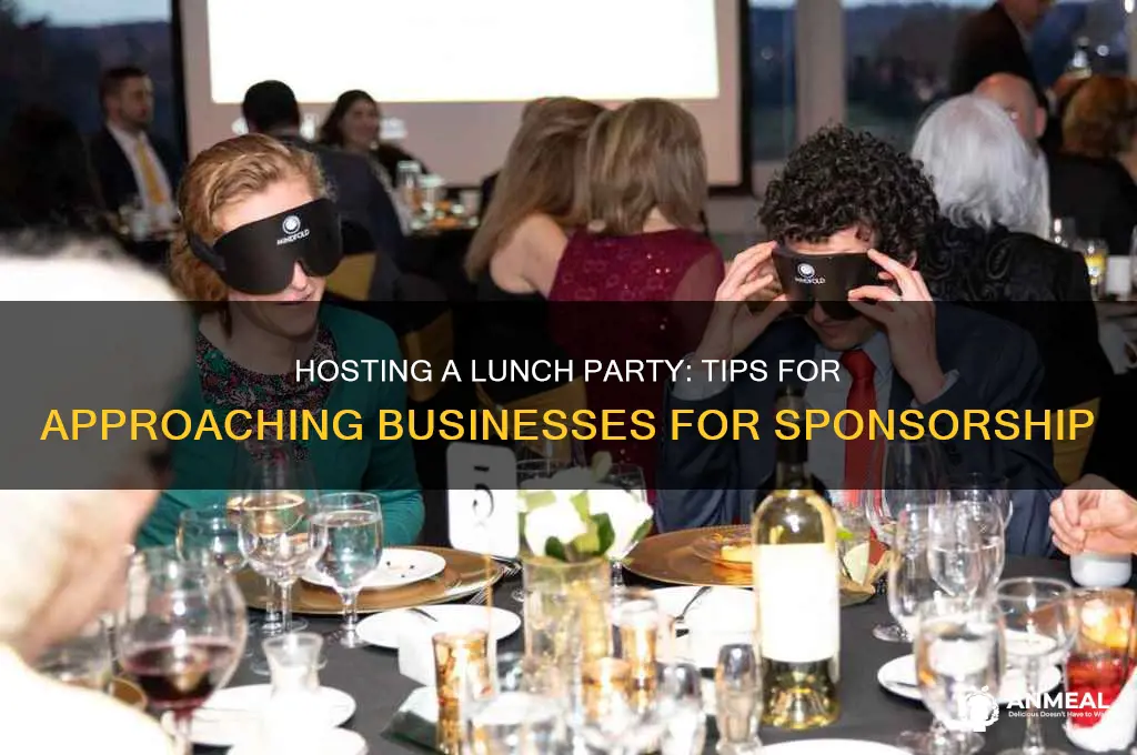 how to ask businessea to do a lunch party