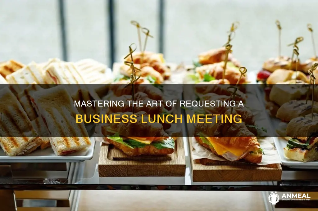 how to ask for a business lunch meeting