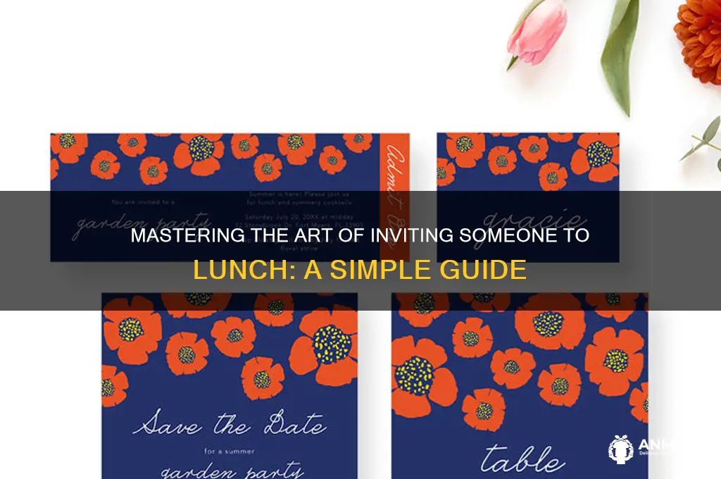 how to ask for a lunch date