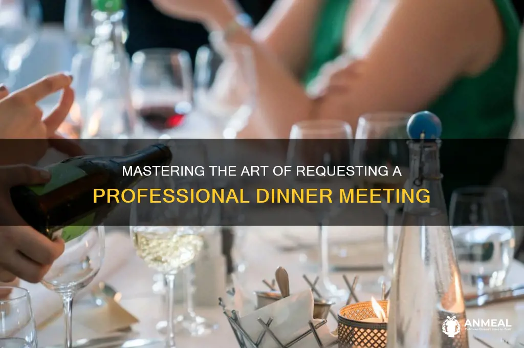 how to ask for a professional dinner