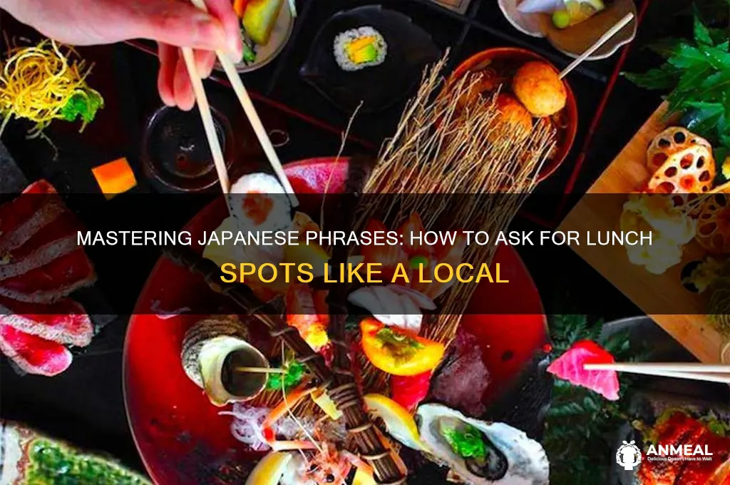 how to ask for places for lunch in japenese