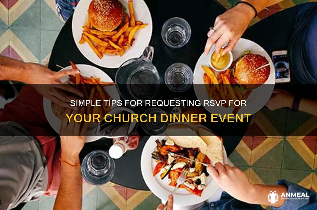 how to ask for rsvp for church dinner