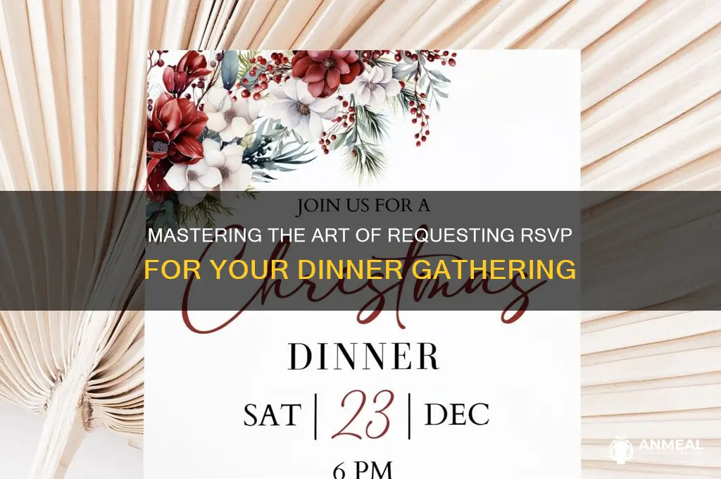how to ask for rsvp for dinner