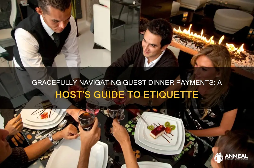 how to ask guest to pay for their own dinner
