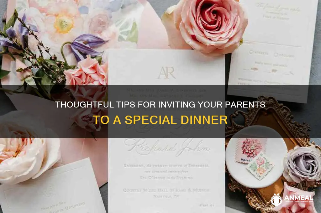 how to ask parents to dinner