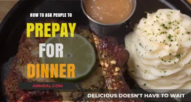 Prepay for Dinner: A Polite Guide to Requesting Advance Payments