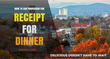 Requesting a Dinner Receipt from Your Professor: A Polite Guide