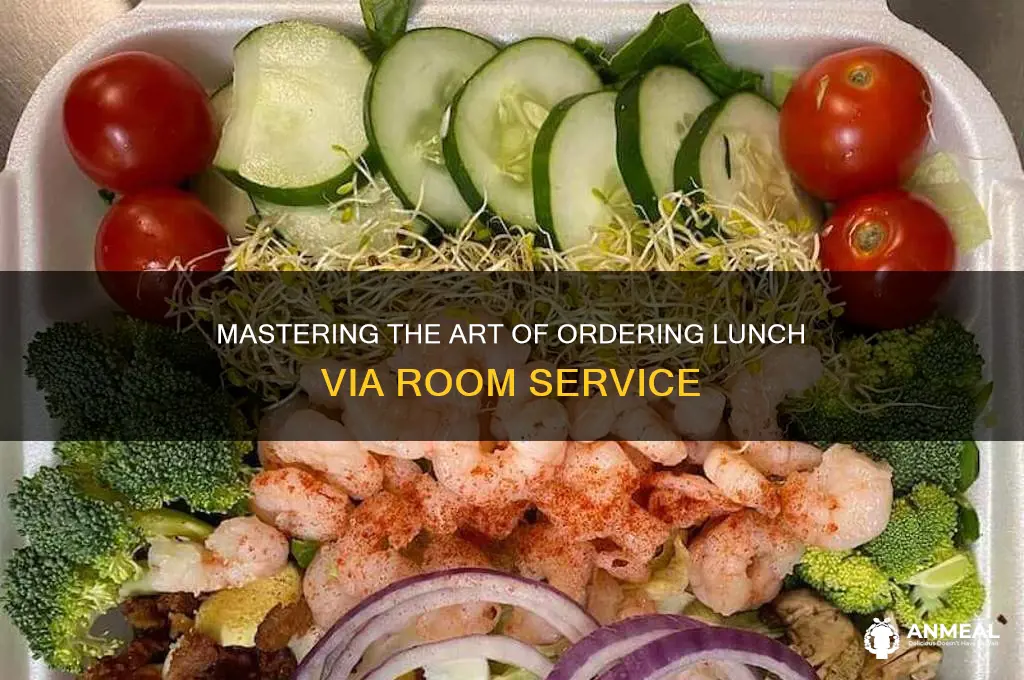 how to ask room servise to bring lunch